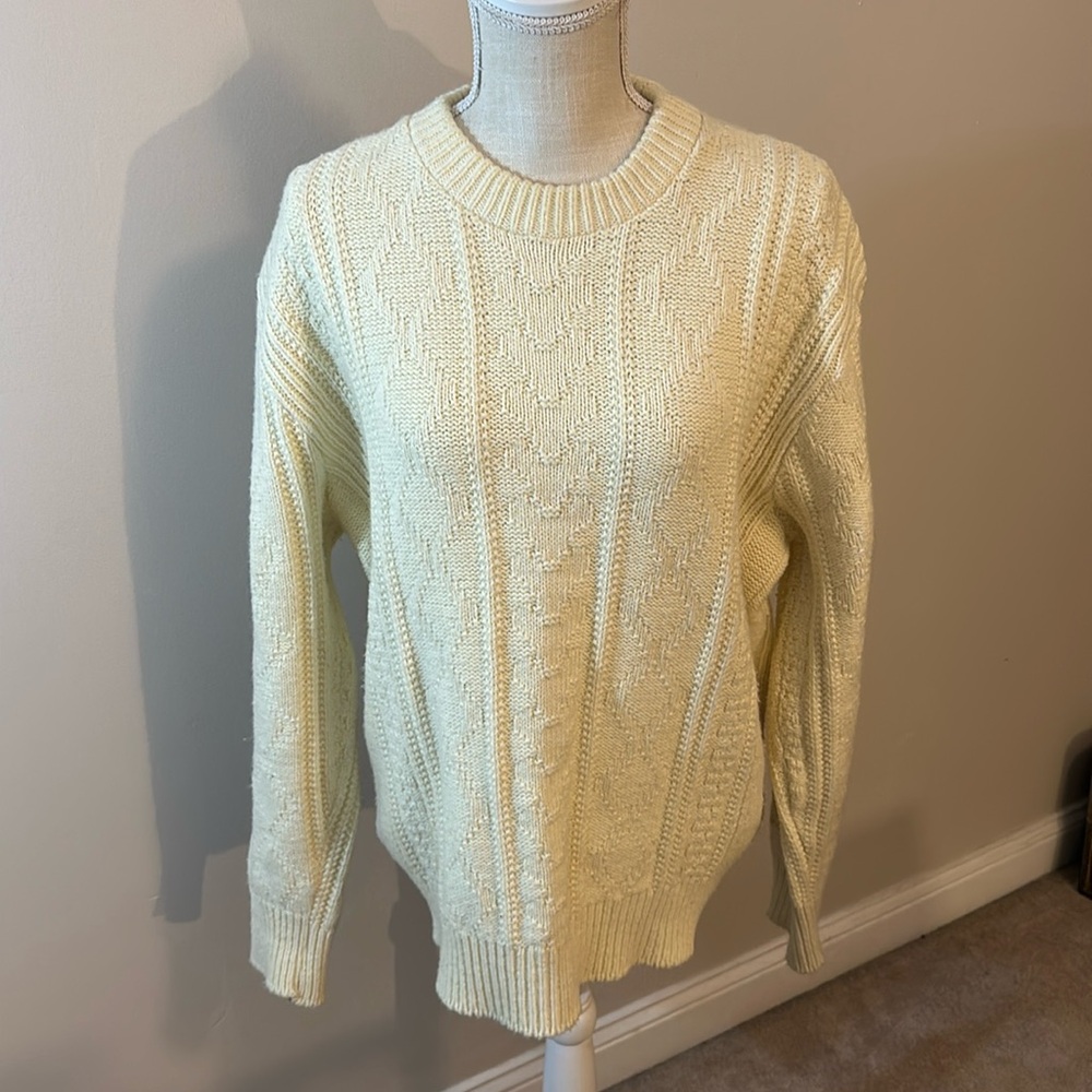 Vintage Fisherman Style Knit Sweater Size Unmarked, Approximately Med/Large